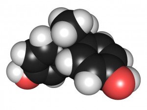Esrtuctura química del Bisfenol-A