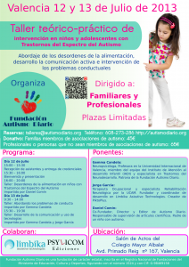 Tealler Autismo Diario Cartel del Taller – Clic para agrandar